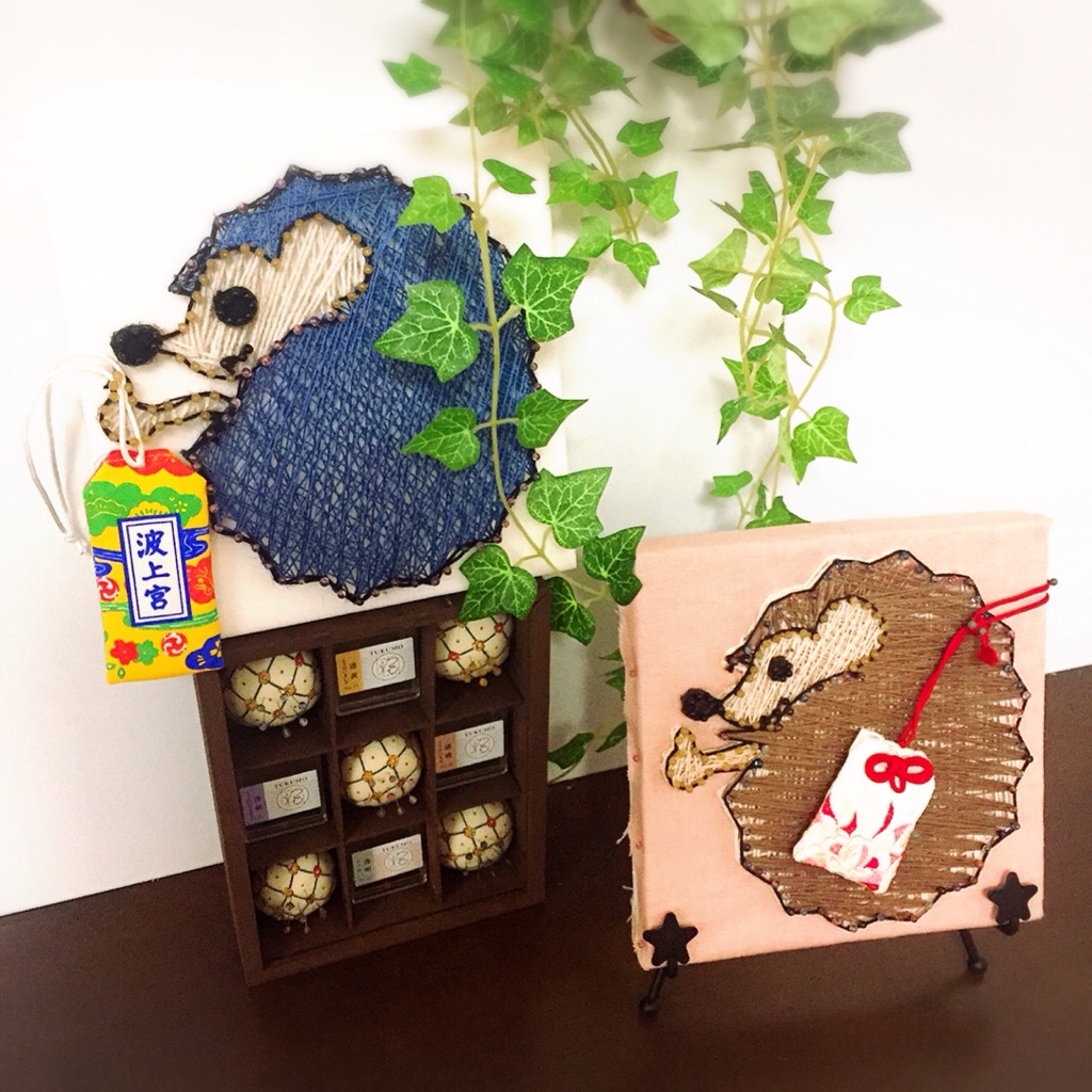 実は縁起物 幸運を呼び込むハリネズミの作り方をご紹介 まち針ストリングアート Tukumo つくも 実は縁起物 幸運を呼び込むハリネズミの作り方をご紹介 まち針ストリングアート Tukumo つくも